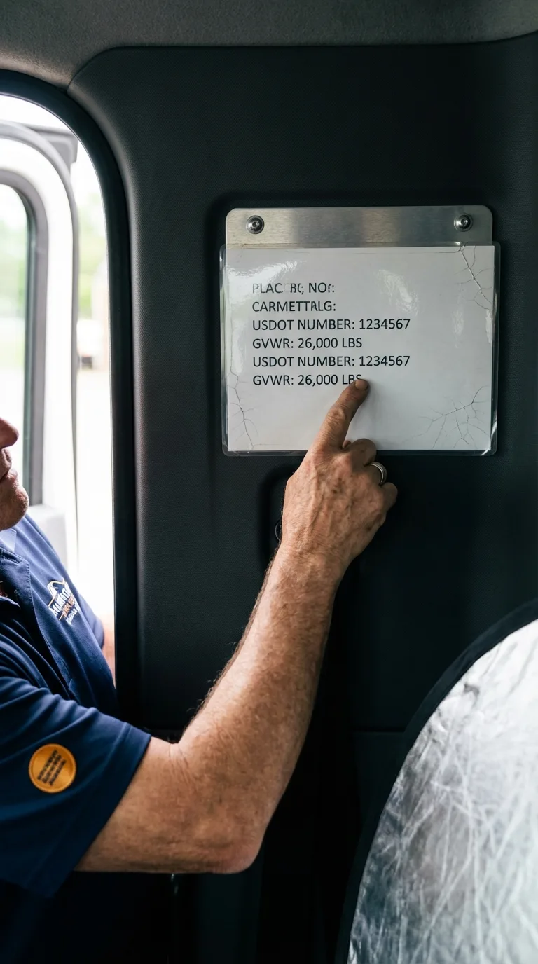 USDOT licensing placard verification in Hephzibah